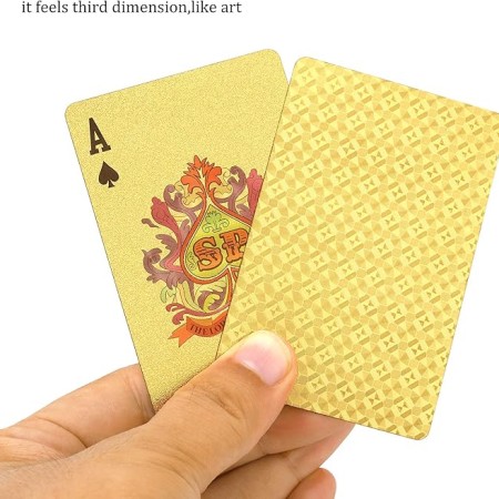 Waterproof Aluminum Playing Cards-Gold