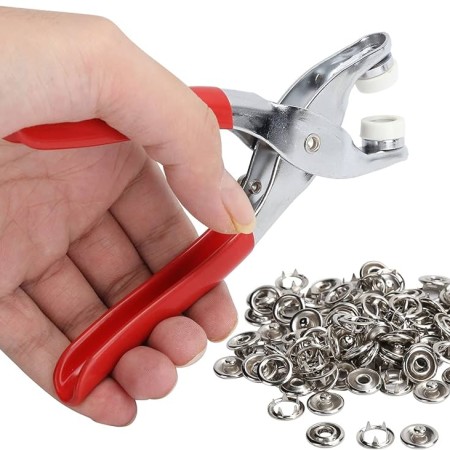 Hand Pressure Pliers For Prong Snap Button  (FREE 100 BUTTON)