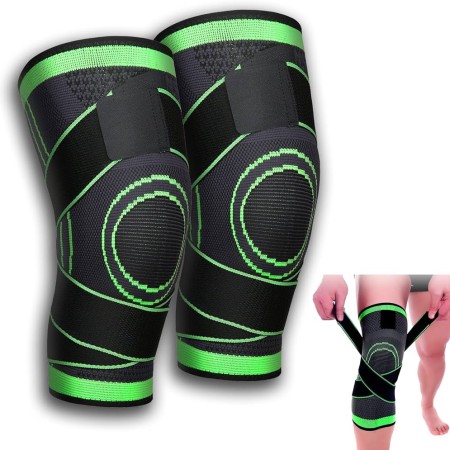 Knee Brace with Adjustable Strap Knee Support & Pain Relief for Sport Running 2Pcs